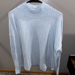 SO Soft Blue Women's Turtleneck Sweater